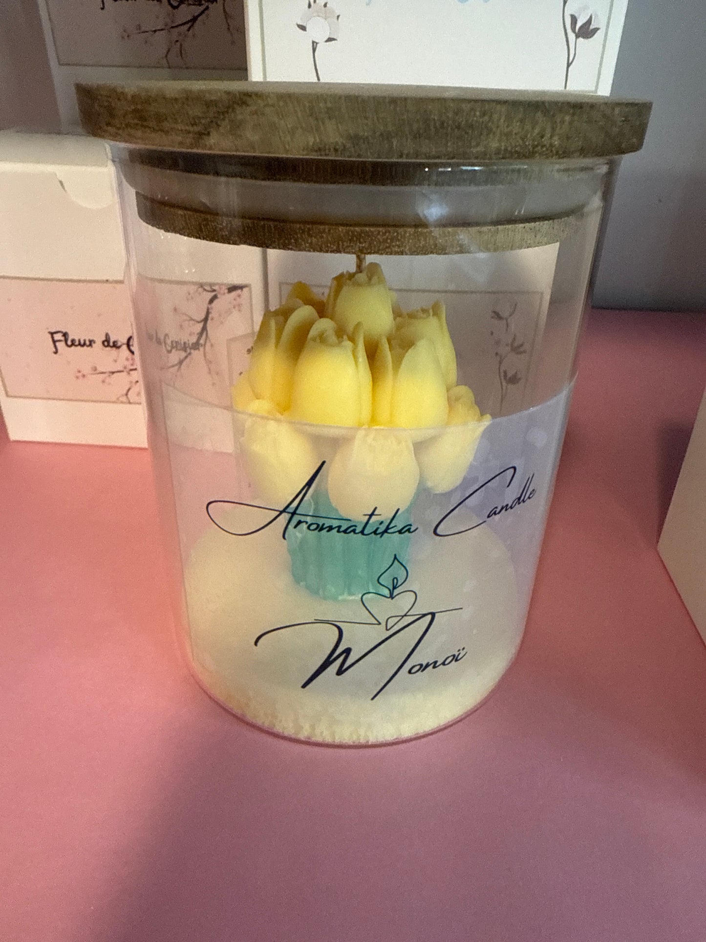 Bougie fleuri 150gr
