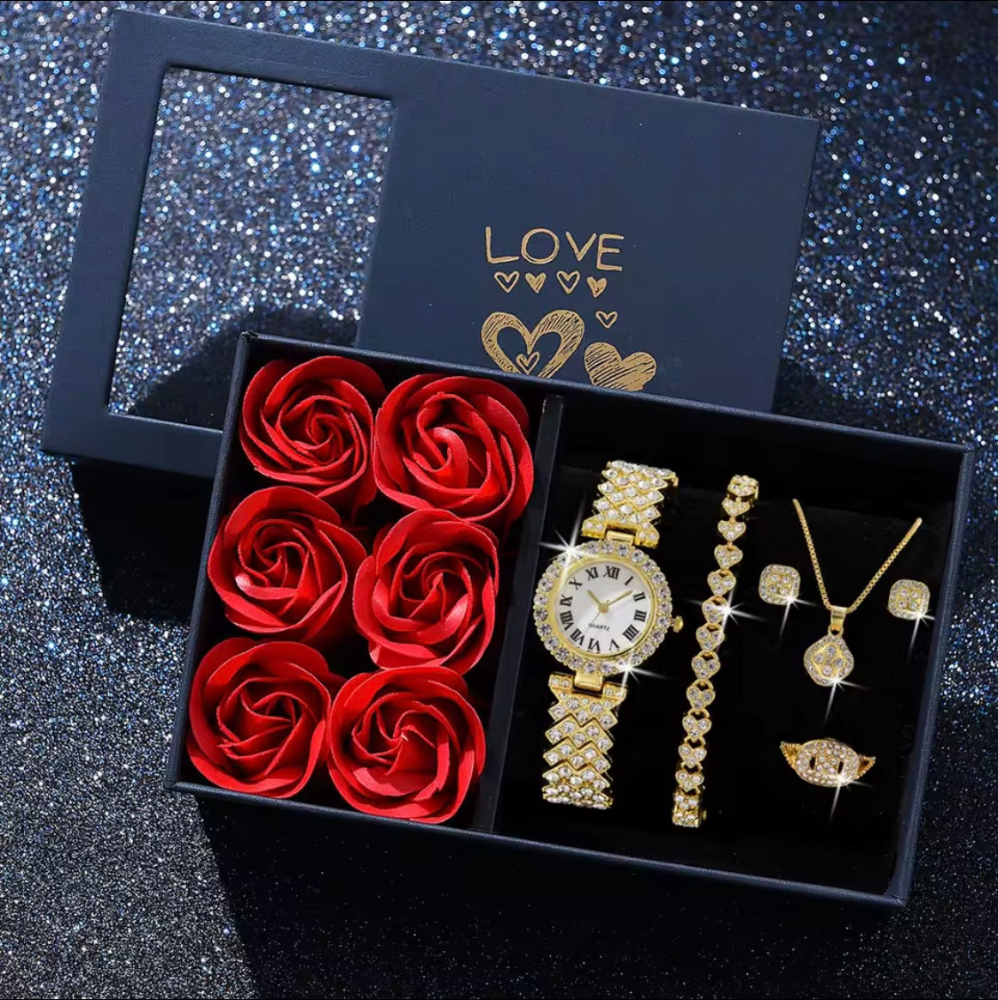 Coffret montre et bijoux